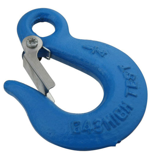 National Hardware® N265-504 Eye Slip Hook with Latch, 1/4", Blue