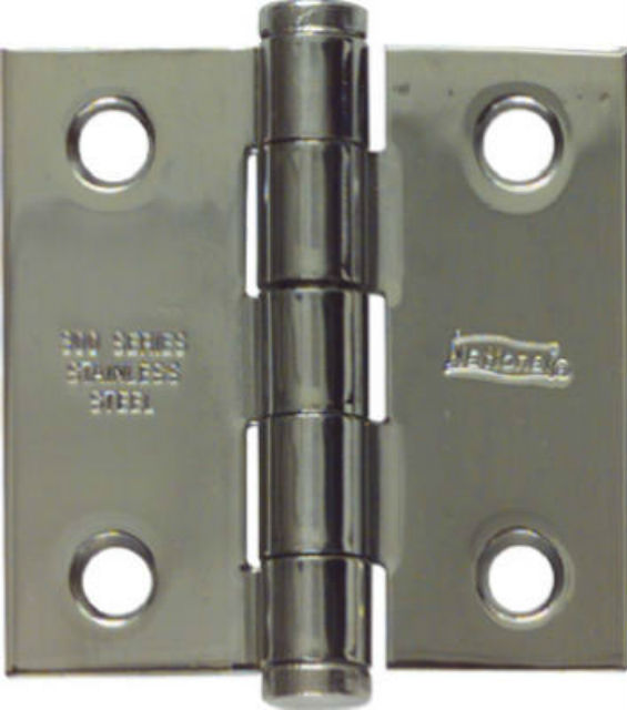 National Hardware® N276-964 Square Corner Door Hinge, 2" x 2", Stainless Steel