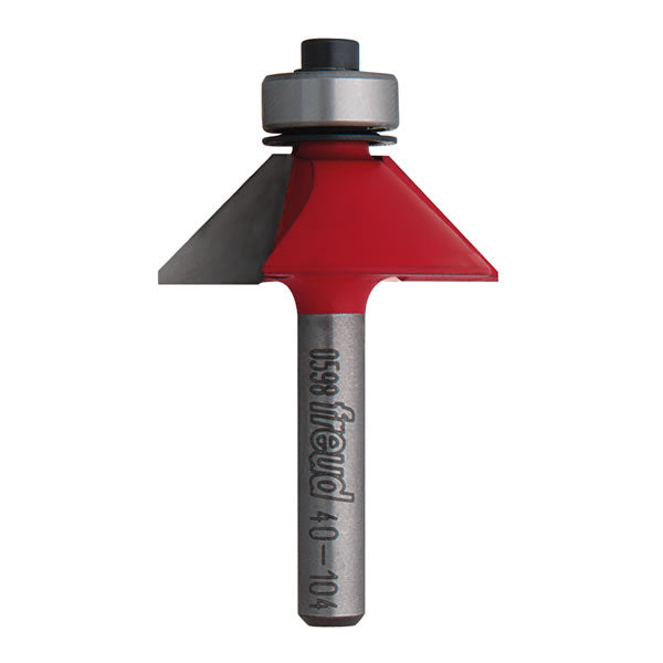 Freud 40-104 Chamfer Router Bit with 1/4" Shank, 45 Degree, 1-11/32" Dia.