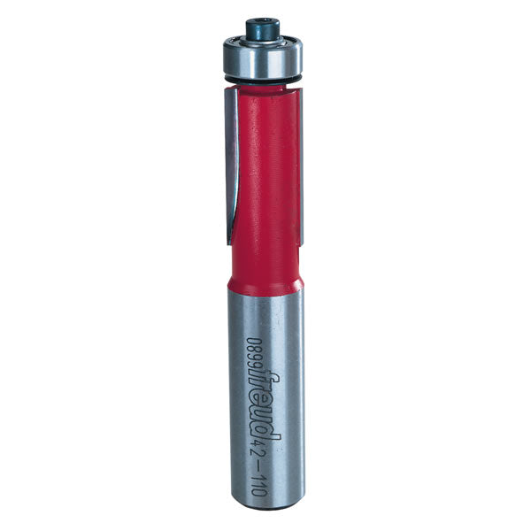 Freud 42-110 Two-Flute Carbide Flush Trim Router Bit, 1/2" Bearing Dia. x 1"