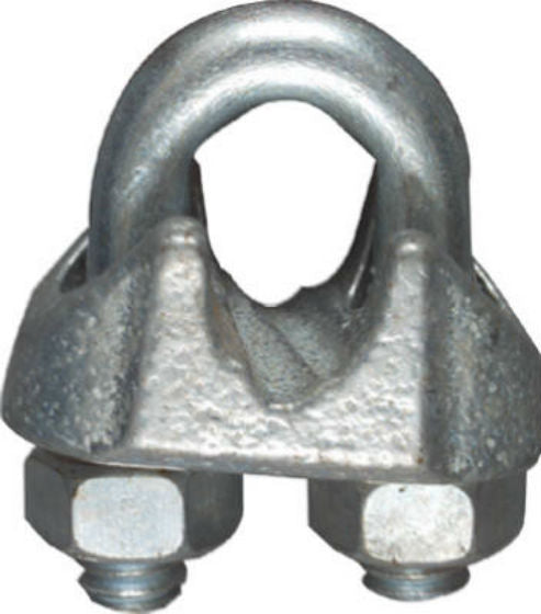 National Hardware N248-302 Wire Cable Clamp,Zinc Plated, Malleable Iron, Count-10, 5/16 Inch