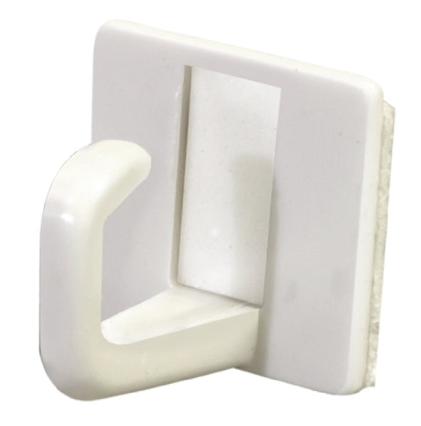 Hillman™ 122298 Plastic Utility Adhesive Hooks, Small, White, 6-Pack