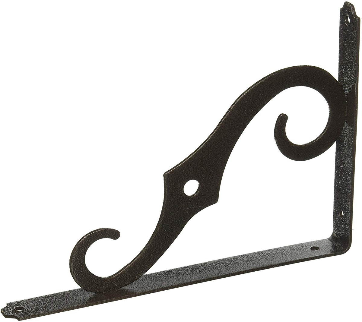 National Hardware N229-468 Ornamental Shelf Bracket, 10" x 7", Antique Bronze
