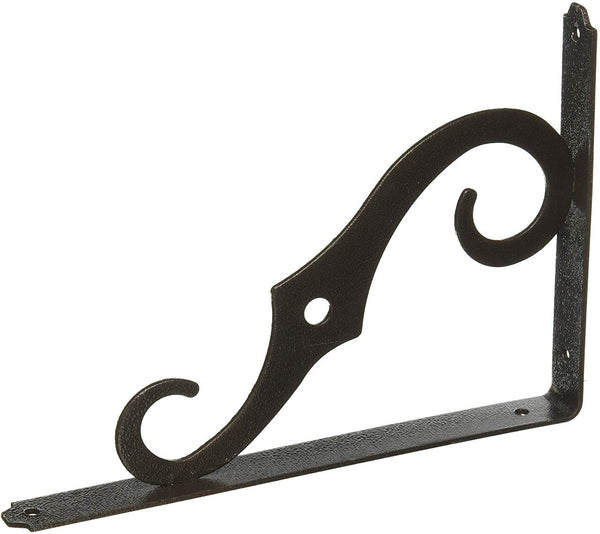 National Hardware N229-468 Ornamental Shelf Bracket, 10" x 7", Antique Bronze
