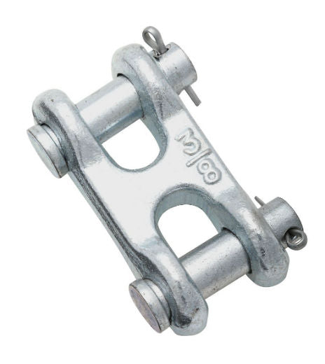 National Hardware® N240-887 Double Clevis Link, 3/8", Zinc Plated