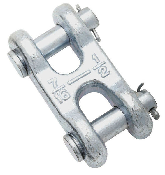 National Hardware® N240-895 Double Clevis Link, 1/2", Zinc Plated
