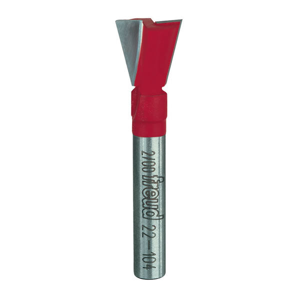 Freud 22-104 Two-Flute Carbide Dovetail Router Bit, 1/2 Inch Dia. x 1/2 Inch