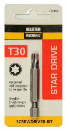 Master Mechanic 773499 Torx 30 Screwdriver Bit, 2"