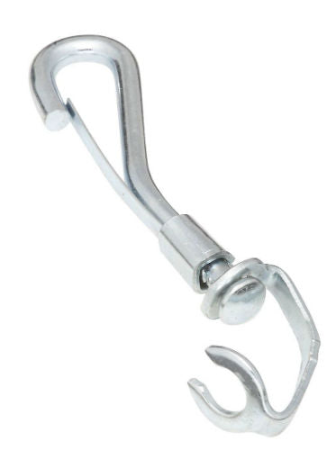 National Hardware® N222-802 Open Swivel Eye Chain Snap, 3/8" x 3-9/16", Zinc Plated