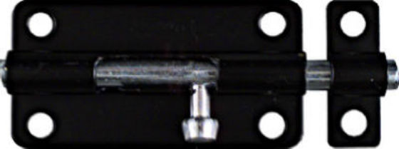 National Hardware® N151-621 Barrel Bolt, 4", Black