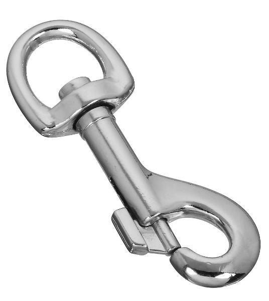 National Hardware® N222-604 Round Swivel Eye Bolt Snap, 3/4" x 3-11/16", Nickel