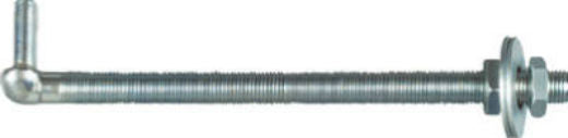National Hardware® N130-674 Bolt Hook, 3/4" x 12", Zinc Plated