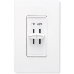 Lutron® S2-LFSQH-WH Skylark® Single Pole Quiet Light & Fan Control, 1.5A, White