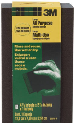 3M DSFM-F Large Area Flexible Sanding Sponge, Fine/Medium Grit