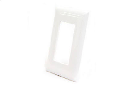 White 1 Gang Plate
