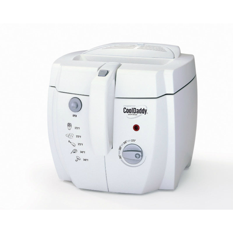 Presto® 05443 CoolDaddy® Cool Touch Deep Fryer, 2-Qt Capacity, 120V AC, 1500W
