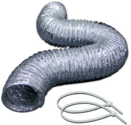 Lambro 418 Lama-Flex Aluminum Film Laminated Flexible Duct, 4" x 8'