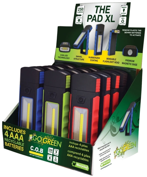 Go Green GG-113-PADXL The Pad XL LED Flashlight, 230 Lumens