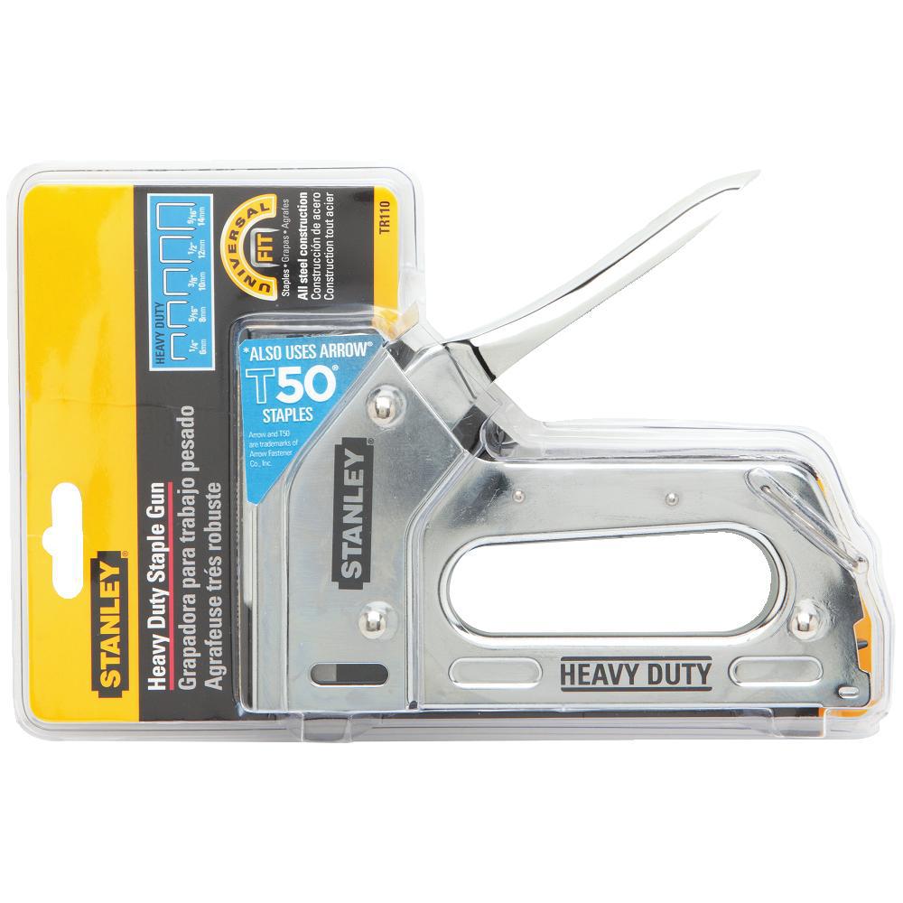 Stanley TR110 Heavy Duty Steel Staple Gun, Narrow Crown