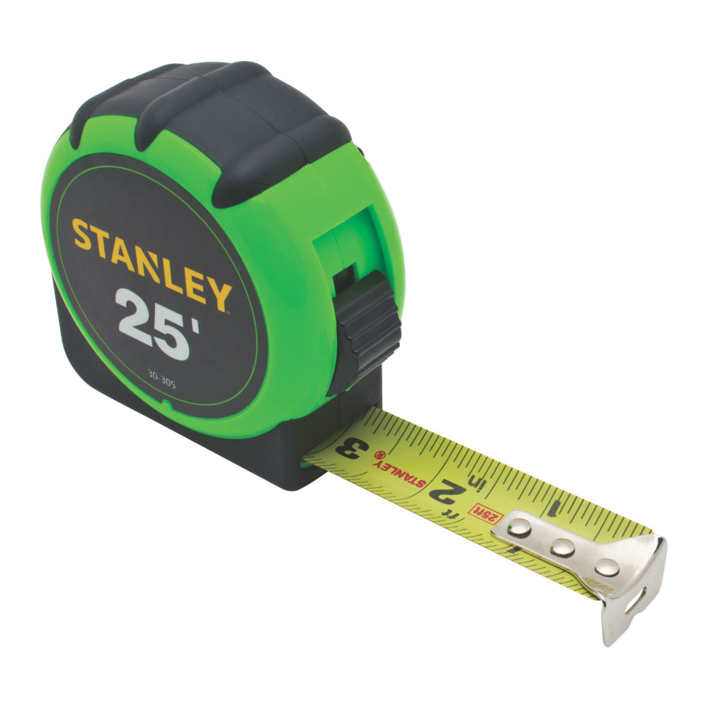 Stanley® 30-305 High-Visibility Tape Rule, 25' x 1", Green