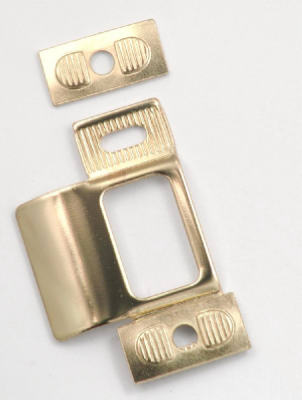 First Watch Security 1047 Lip Adjustable Strike, 2-1/2", Polished Brass
