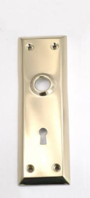 First Watch Security 1142 Mortise Trim Plate, Brass Plated Steel