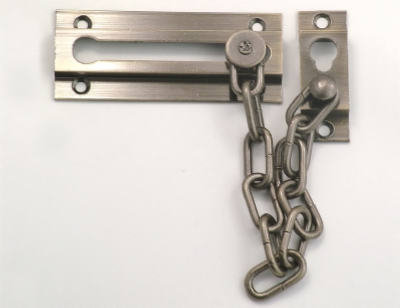 First Watch Security 1860 Chain Door Guard, Polished Brass
