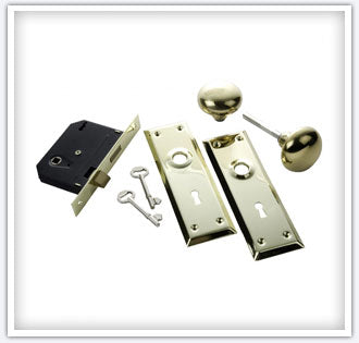 First Watch Security 1129 Keyed Mortise Lockset, Polished Brass