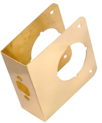 First Watch Security 2061-PB Door Reinforcer, 4-1/2", Polished Brass