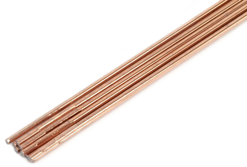 Forney 42327 Oxy-Acetylene Mild Steel Welding Rod, Copper Coated,1/8" x 18",10pk