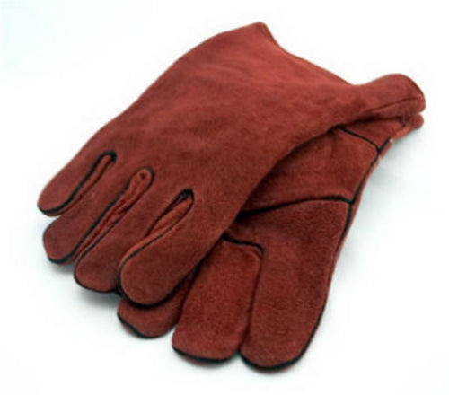 Forney 55206 Lined Split Leather Welding Glove, Brown