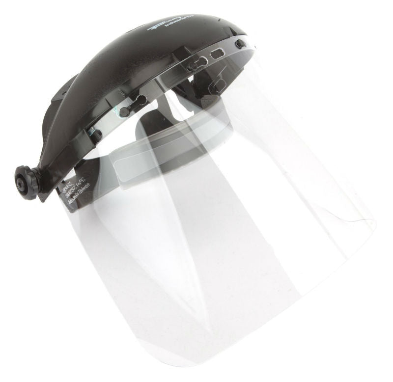 Forney 58605 Lightweight Full Face Grinding Shield With Ratchet Headgear, Clear