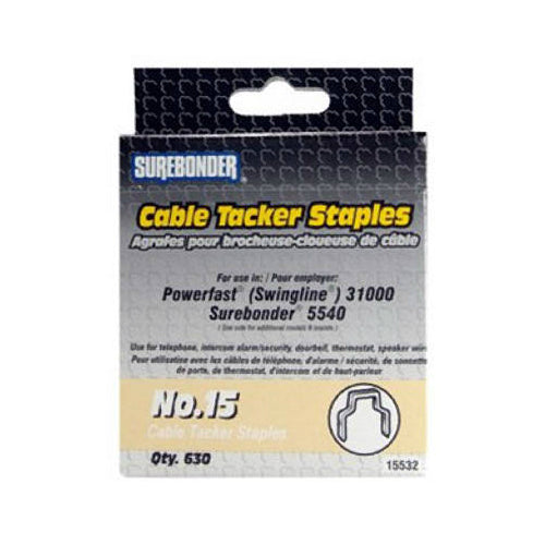 Surebonder® 15532 Round Cable Tack, #15, 5/32" Flat