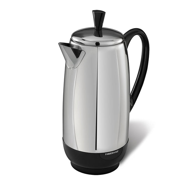 Farberware FCP412 Stainless Steel Percolator, 12-Cup, 1000 Watt