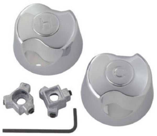 BrassCraft SH3466Lavatory/Sink & Tub/Shower Handle, Pair, Chrome