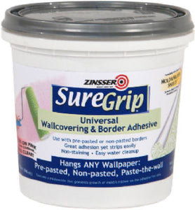 Zinsser 02874 Suregrip Universal Wallcovering Adhesive, 1 Qt