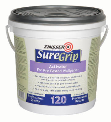Zinsser Suregrip 120 Paste Activator Pre-Pasted Wallcovering, 1-Gallon