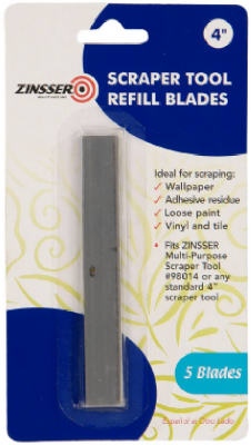 Zinsser 98015 Multi Purpose Scraper Tool Replacement Blades, 4"