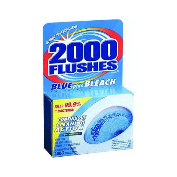 2000 Flushes® 208017 Blue Plus Bleach Anti Bacterial