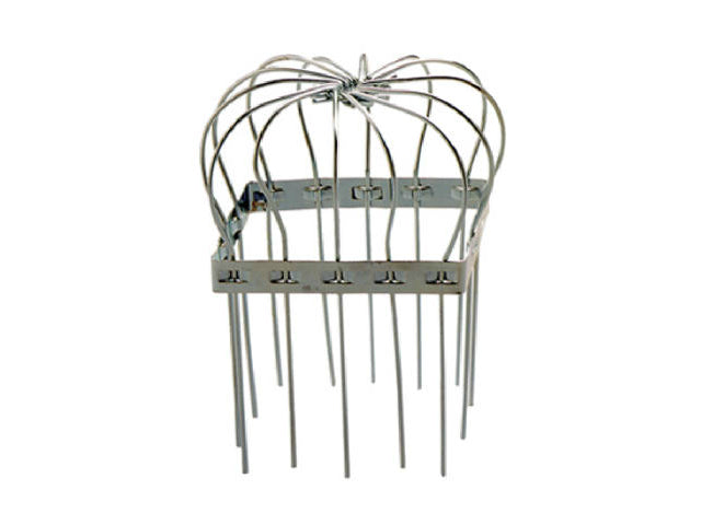 Peak 1640 Chef's Hat Rectangular Wire Leaf Strainer, Zinc Coated Steel, 2" x 3"