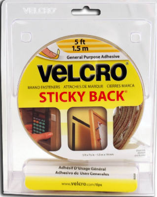 STICKY BACK TAPE BEIGE 3/4" X 5'