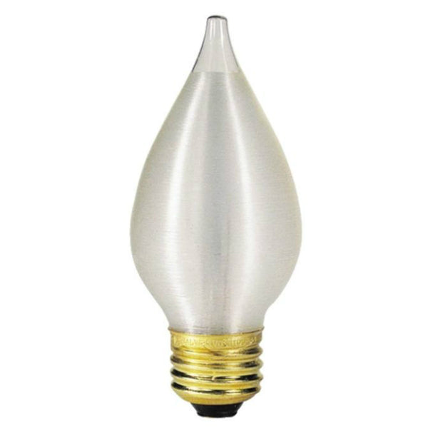 Westinghouse 03016 Glowescent® C15 Spun Satin Torpedo Light Bulb, 25W, White