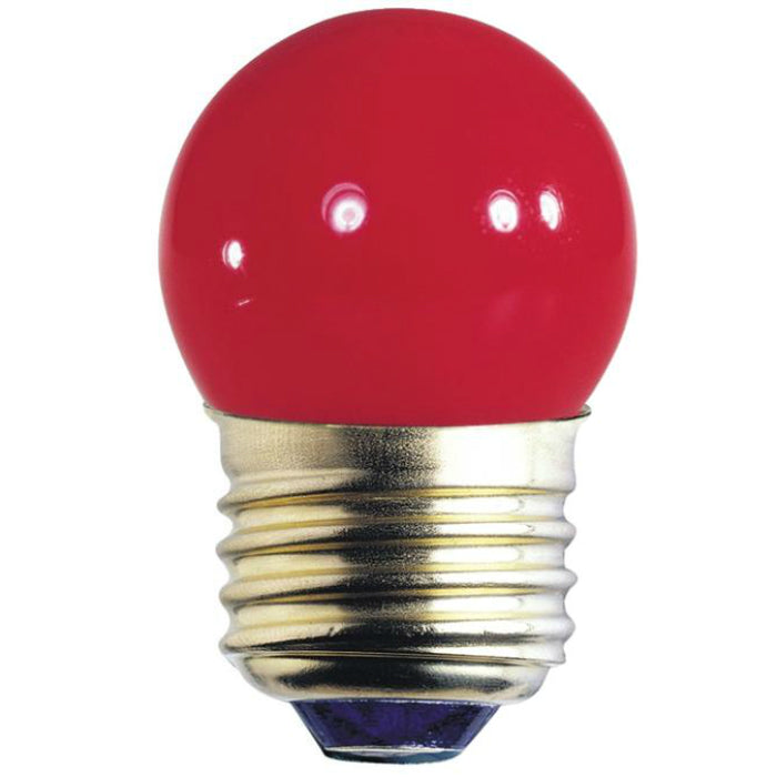 Westinghouse 04067 Standard Base S11 Indicator Light Bulb, 7.5W, Red