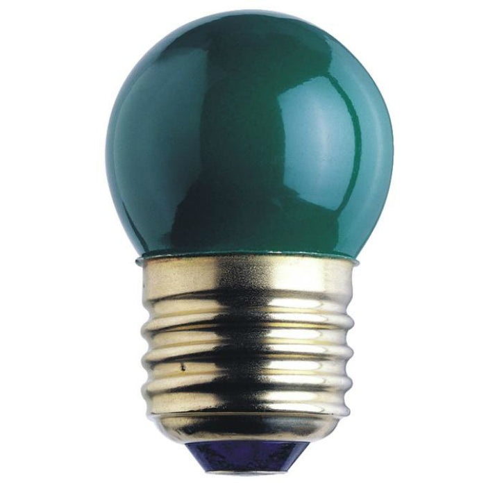 Westinghouse 04061 Standard Base S11 Indicator Light Bulb, 7-1/2W, 130V, Green