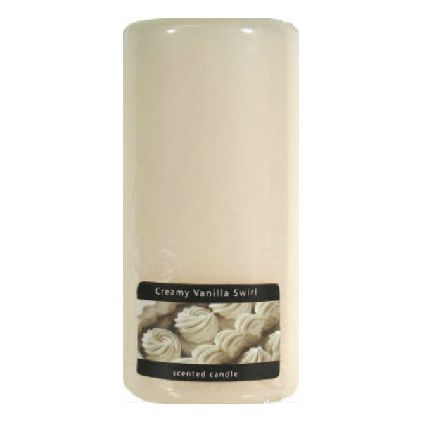 Candle Lite® 2846570 Creamy Vanilla Swirl Pillar Candle, 6"