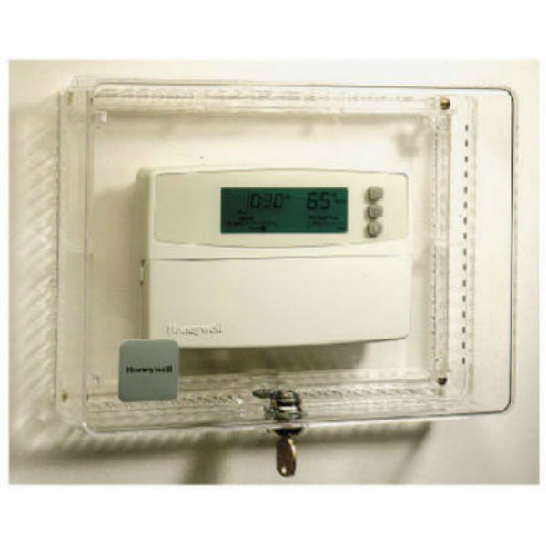 Honeywell CG512A-1009 Large Thermostat Guard with Inner Shelf, Clear Plastic