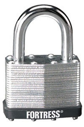 Master Lock 1805D Steel Shackle Laminated Padlock, 2"