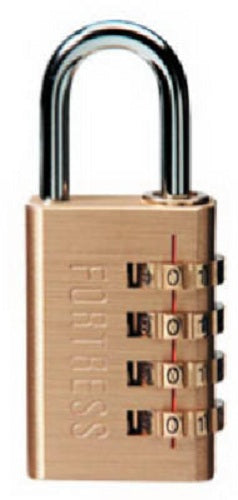 Master Lock 627D Luggage Lock, 1-3/16", Brass