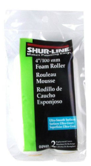 Shur-Line 04940C Quick Pro Premium Foam Roller Refill, 4", 2-Pack