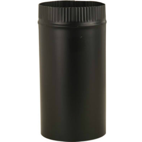 Imperial BM0344 Stove Pipe, 28 Gauge, 4" x 24", Black